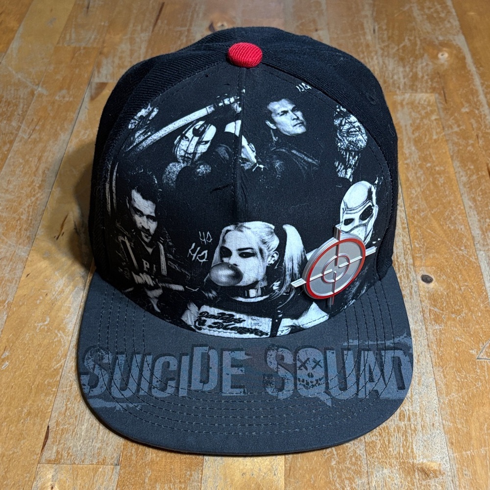 Black Suicide Squad “in squad we trust “ SnapBack hat